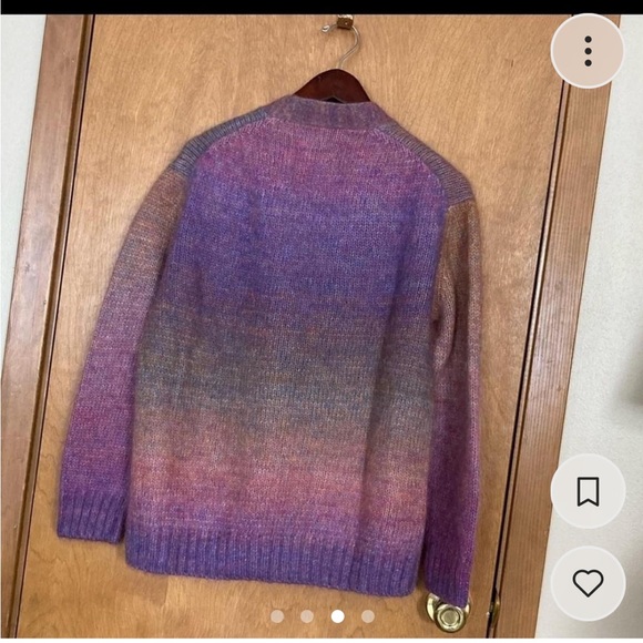 RE/DONE 90s oversized cardigan spacedye size XS - Picture 4 of 5